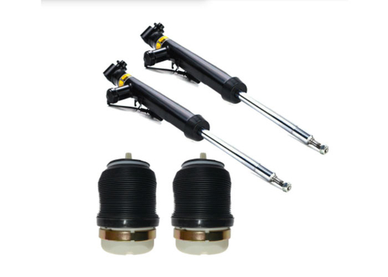 2x Bộ giảm xóc phía sau + 2x Túi lò xo khí phía sau cho Audi A6 S6 4F C6 2004-11 4F0616032L 4F0616032K 4F0616001J